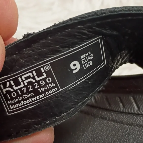 Kuru Kala 🖤 Men's Sz 9 Orthopedic Plantar Fasciitis Sandals New With 🎁 - Picture 5 of 6